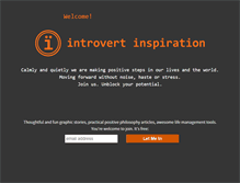 Tablet Screenshot of introvert-inspiration.com